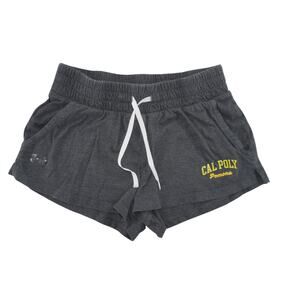 Under Armour Cal Poly Pomona Track Shorts Small Gray Drawstring Athleisure